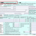 Form 1040 for individual income tax return