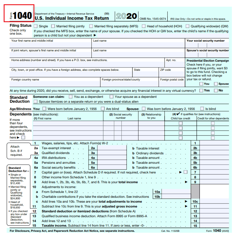 Form 1040