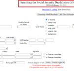 How do I access the Social Security Death Index?