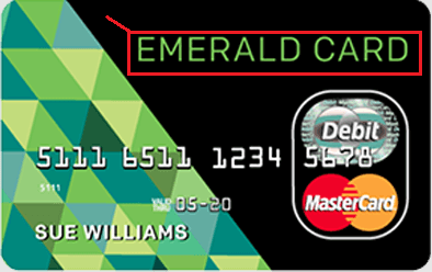 Emerald Card sample
